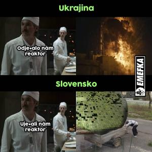Když ti na Ukrajině vs. na Slovensku odejde reaktor