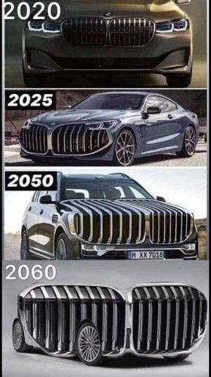 Vývoj auta BMW od roku 2020 do 2060