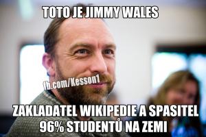 Jimmy Wales je spasitelem většiny studentů