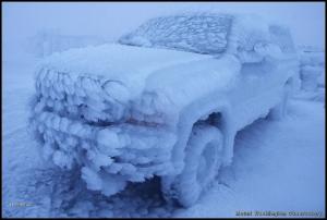 Zmrzlé auto