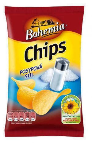 Nové Bohemia Chips s posypovou solí