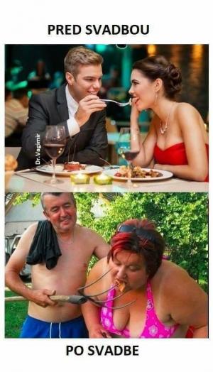 Jak to vypadá před svatbou a po svatbě