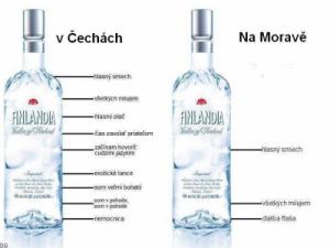 Pití vodky v Čechách vs na Moravě