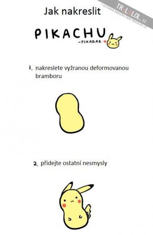Jak nakreslit Pikachu