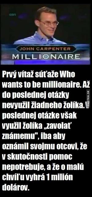 Frajer v milionáři