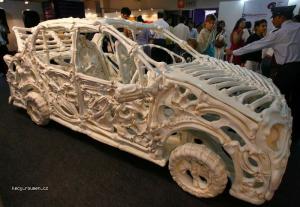 skeleton car