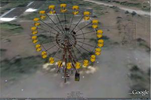 ruske koleso cernobyl 3D google earth