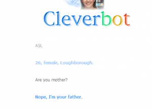 cleverbotiamyourfather