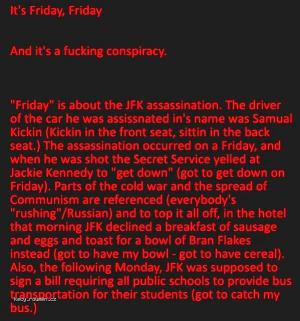 Friday Conspiracy