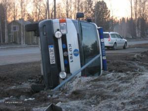 Finnish Police car crash