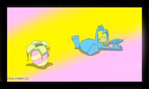 Alien vs Easter Bunny by scorpioNZ