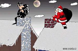 Když se potká Santa Claus se zlodějem