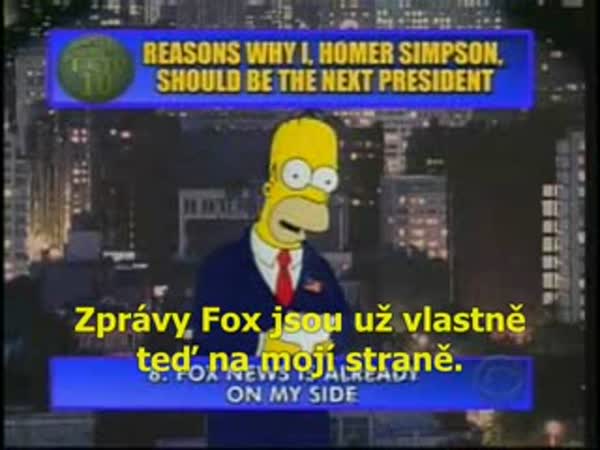 Homer Simpson - Prezident USA