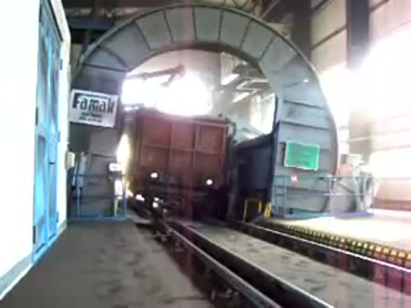 Jak se vykládá uhlí z vagónu