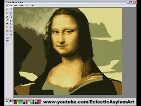 Borec - Mona Lisa v Malování