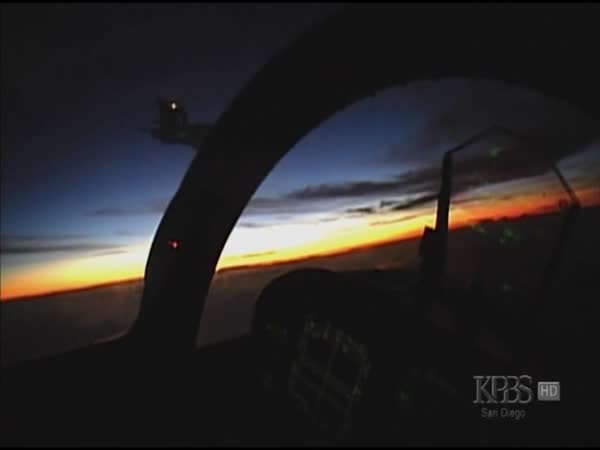 F18 Super Hornet - záběry z letu
