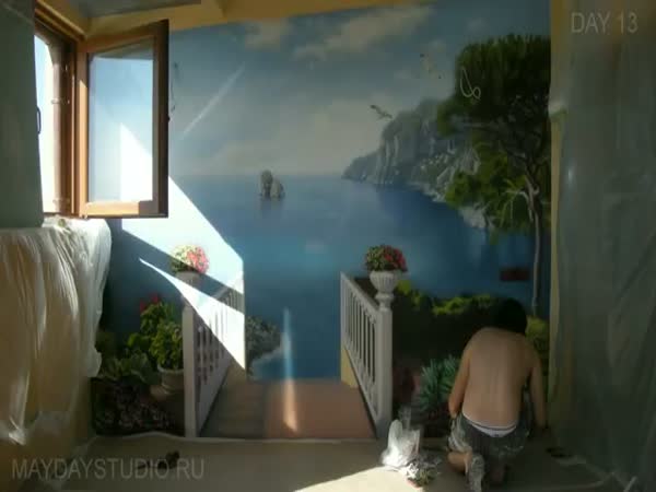 Neuvěřitelná malba doma na zeď