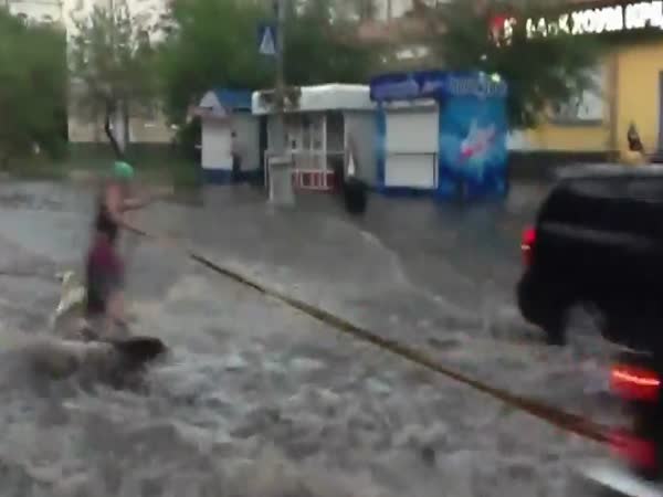 Wakeboarding v ulicích Ruska