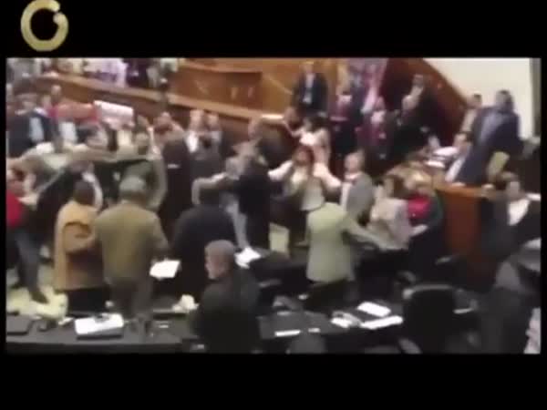 Jak se v parlamentu porvali (Venezuela)