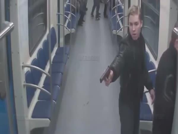 Potyčka v ruském metru