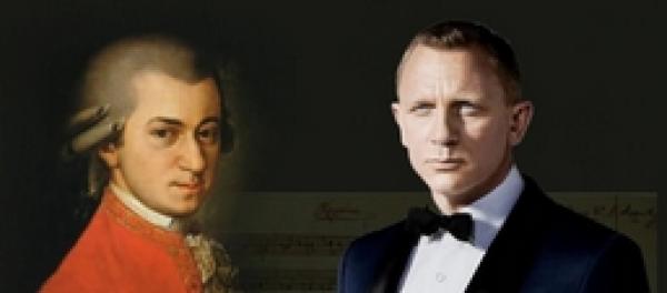 Kombinace Mozarta a Jamese Bonda