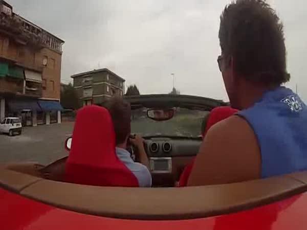 Testovací projížďka ve Ferrari