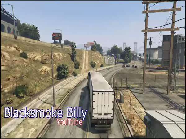GTA V - Vydařený skok s kamionem