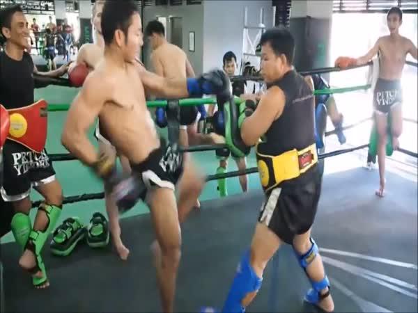 Taekwondo bojovník a jeho kopy