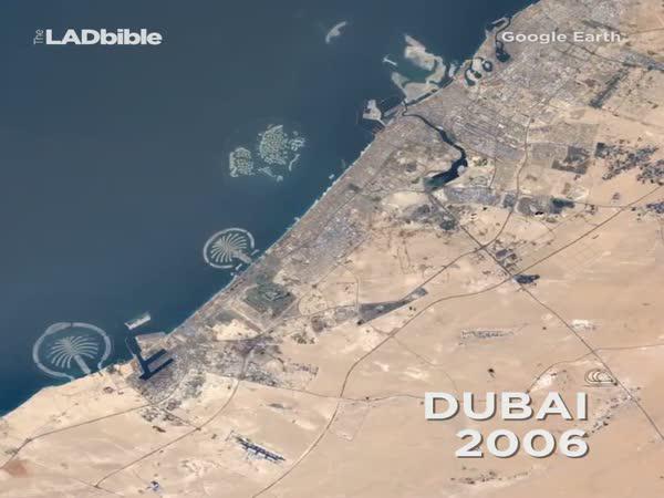 Google Earth - Vývoj velkých měst