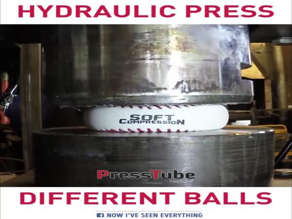 Hydraulika drtí míčky