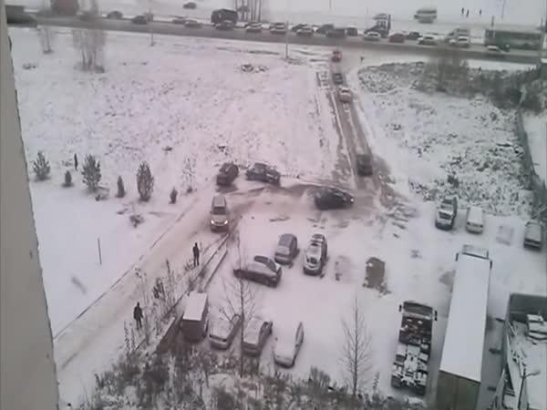 Rusko – Zima na silnicích      