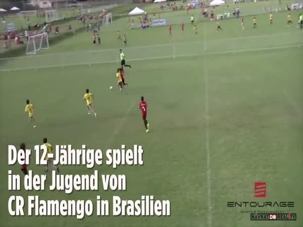 Malý fotbalový talent v Brazílii