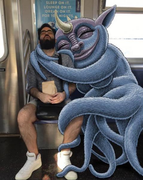       GALERIE – Jsou modří a řádí v newyorském metru      