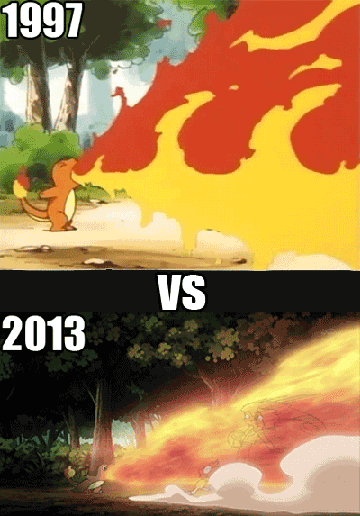 Pokemon 1997 vs 2013