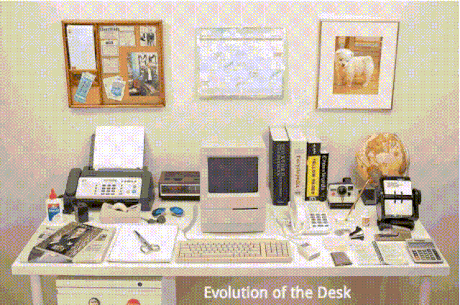 Evoluce psacího stolu