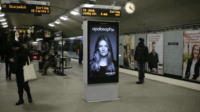 Skvěle provedená reklama v metru 