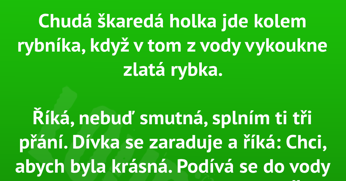 Škaredá holka u rybníka | Loupak.cz