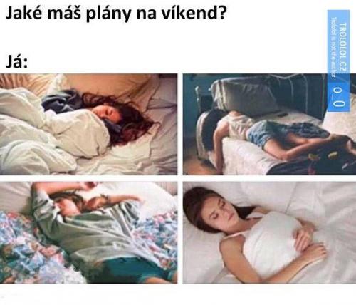  Plány  na víkend 