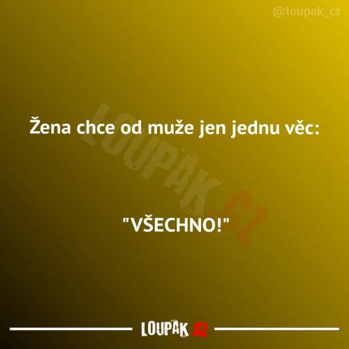  Tohle chce žena od muže 