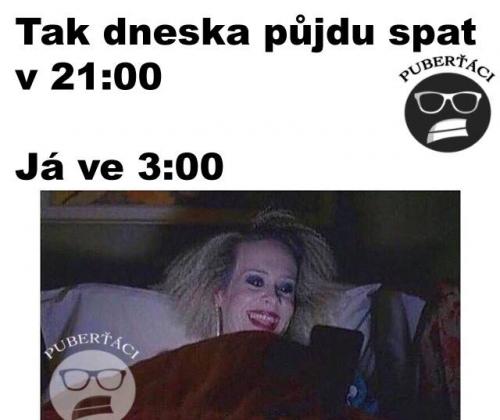  Půjdu spát 