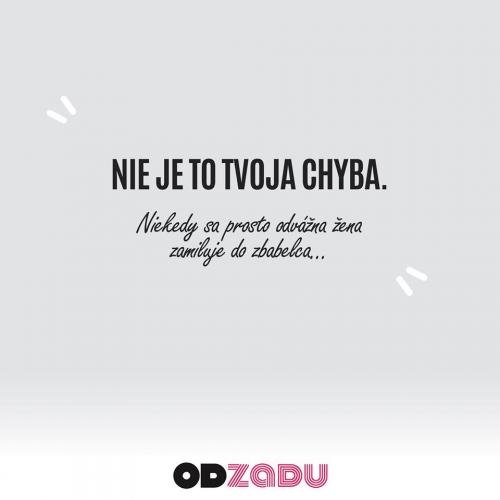  Tvoje chyba 