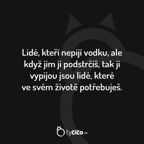 Nepít vodku
