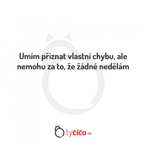 Umím to přiznat