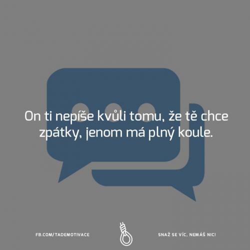 On ti nepíše