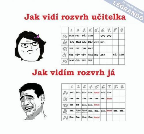 Rozvrh