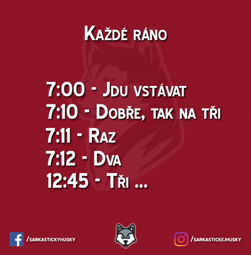  Každé ráno 