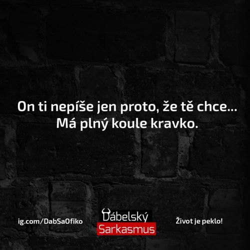 On ti nepíše