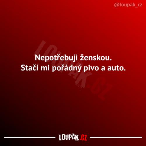  Vůbec není potřeba 