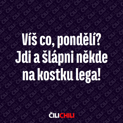  Pondělí 