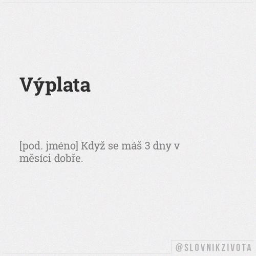  Výplata 